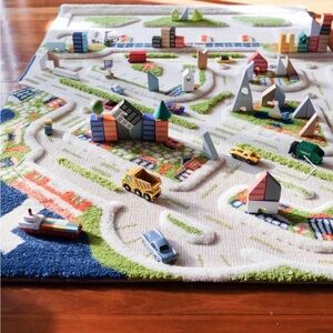 Children’s Interactive Play Rug / Colorful City Play Mat